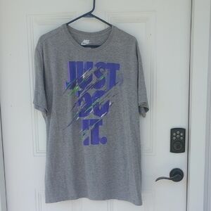Nike Gray Just Do It Men's T-Shirt